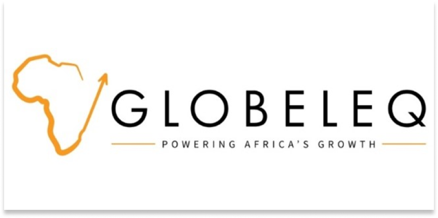 Globeleq logo with a map of Africa